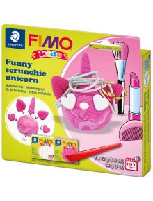 Комплект полимерна глина Staedtler Fimo, Розов еднорог