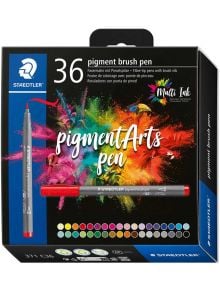 Комплект маркери Staedtler Pigment Brush Pen 371, 36 земни цвята - Staedtler - Staedtler - Момиче, Момче - Staedtler - Pigment Brush - 4007817096932