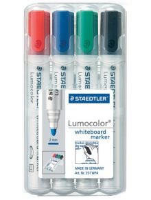 Комплект маркери за бяла дъска Staedtler Lumocolor, 4 цвята - 1126285 - 4229 - Staedtler - Lumocolor - 4007817328934