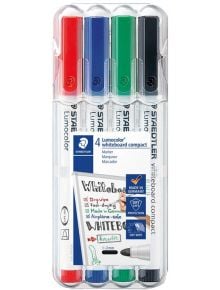 Комплект маркери за бяла дъска Staedtler Lumocolor Compact, 4 цвята - 1126285 - 4229 - Staedtler - Lumocolor - 4007817341001