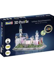 Светещ 3D пъзел Revell - Замъкът Нойшванщайн, 128 части - Revell - 4009803001517