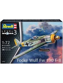 Сглобяем модел Revell - Военен самолет Focke Wulf Fw 190 F-8 - 1119649 - 784 - 1129390,1085620 - 5655 - 4009803038988