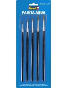 Комплект четки за моделиране Revell - Painta Aqua, 5 бр.