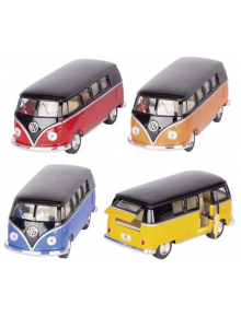 Метална играчка Goki: Volkswagen Classical Bus (1962), 13 см.