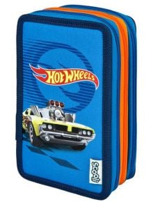 Ученически несесер Hot Wheels с три отделения, пълен - Undercover - Undercover - Момче - Undercover - Hot Wheels - 4043946306597