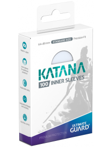 Протектори за карти Ultimate Guard: Katana Inner Sleeves Standard Size, 100 бр., прозрачни - Ultimate Guard - Ultimate Guard - 4056133024273