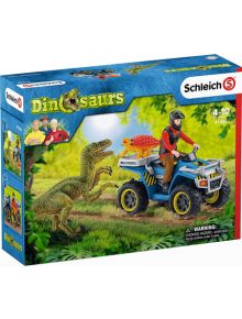 Комплект Schleich: Бягство от велосираптор с АТВ - Schleich - Schleich - Момче - 4059433572710