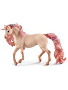 Фигурка Schleich: Еднорог с украса, колиба