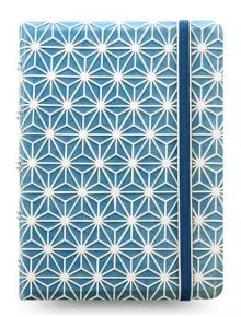 Тефтер Filofax Notebook Impressions Blue and White със скрита спирала и линирани листа - Filofax - Notebook - 5015142246839