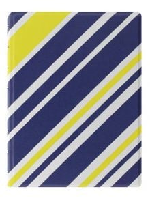 Тефтер Filofax Classic Blue Yellow Stripes A5 с линирани листа и скрита спирала - Filofax - Classic - 5015142250751