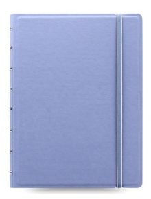 Тефтер Filofax Notebook Saffiano A5 Vista Blue със скрита спирала, ластик и линирани листа - Filofax - Filofax - Classic - 5015142261979