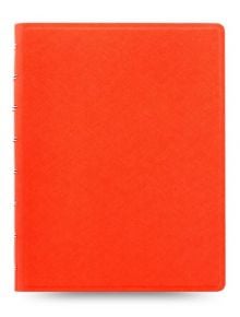 Тефтер Filofax Notebook Saffiano A5 Bright Orange със скрита спирала и линирани листа - Filofax - Saffiano - 5015142263287