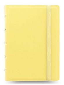 Тефтер Filofax Notebook Classic Pastels Pocket Lemon със скрита спирала, ластик и линирани листа - Filofax - Notebook - 5015142269159