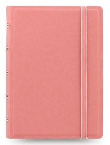 Тефтер Filofax Notebook Classic Pastels Pocket Rose със скрита спирала, ластик и линирани листа - Filofax - Notebook - 5015142269197