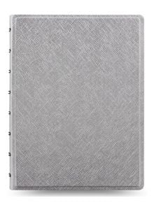 Тефтер Filofax Notebook Saffiano Metallic A5 Silver със скрита спирала, ластик и линирани листа - Filofax - Filofax - Notebook - 5015142269432