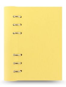 Тефтер Filofax Clipbook Classic Pastels Personal Notebook Lemon с метални рингове - Filofax - Classic - 5015142269487