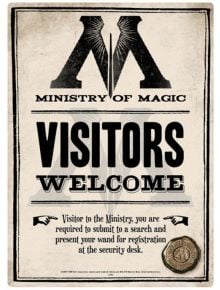 Метална табела за стена Harry Potter Ministry Of Magic - 1118666 - Grupo Erik - Harry Potter - 5055453446337