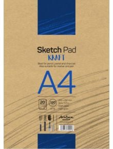 Скицник Drasca Sketch Pad Kraft A4, 20 листа - Drasca - Drasca - Момиче, Момче - Drasca - Sketch - 5060816700018