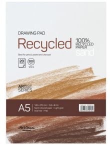 Скицник Drasca Recycled Drawing Pad Sand, A5 20 листа - Drasca - Drasca - Момиче, Момче - Drasca - Drawing - 5060816700582