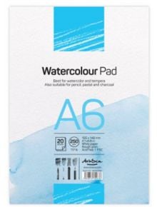 Скицник Drasca Watercolour Pad A6, 20 листа - Drasca - Drasca - Момиче, Момче - Drasca - Watercolour - 5060816700636