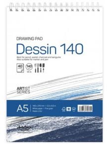 Скицник Drasca Dessin Drawing Pad А5, 40 листа - Drasca - Drasca - Момиче, Момче - Drasca - Drawing - 5060816700704