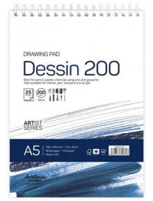 Скицник Drasca Dessin Drawing Pad А5, 25 листа - Drasca - Drasca - Момиче, Момче - Drasca - Drawing - 5060816700728