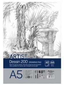 Скицник Drasca Dessin Drawing Pad S.Boykinov A5, 40 листа - Drasca - Drasca - Момиче, Момче - Drasca - Drawing - 5060816700780