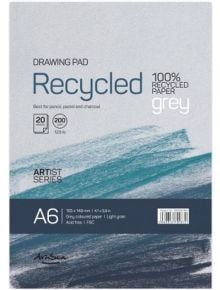 Скицник Drasca Recycled Drawing Pad Grey, A6 20 листа - Drasca - Drasca - Момиче, Момче - Drasca - Drawing - 5060816700872