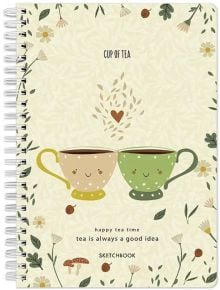 Скицник Drasca Happy Tea Time: Cup of Tea, A6 60 листа - Drasca - Drasca - Момиче - Drasca - Happy Tea Time - 5060816701305