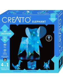 Направи сам 3D LED фигурки 4 в 1 Creatto - Слон - 1128855 - 7514 - 1129388,1129390 - 5700002003461