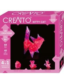 Направи сам 3D LED фигурки 4 в 1 Creatto - Котка - 1128855 - 7514 - 1129388 - 5700002003492