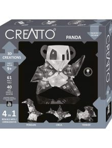 Направи сам 3D LED фигурки 4 в 1 Creatto - Панда - 1128855 - 7514 - 1129388,1129390 - 5700002003577