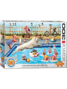 3D лещовиден пъзел Eurographics - Crazy Pool Day, 300 части - EuroGraphics - EuroGraphics - Eurographics - 3D Lenticular Puzzles - 628136658782