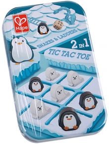 Занимателна игра Hape 2 в 1 - Морски шах със змии и стълби