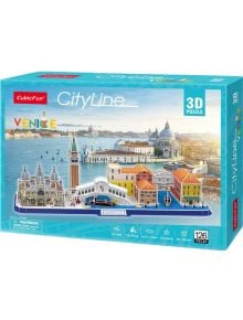 3D пъзел Cubic Fun Cityline - Venice, 126 части - Cubic Fun - Cubic Fun - Cubic Fun - Cityline - 6944588202699