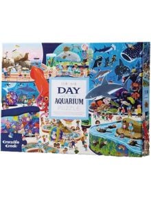 Пъзел Crocodile Creek - Day at the Aqarium, 72 части - Crocodile Creek - BVBA Vekemans - Момиче, Момче - Crocodile Creek - Canister Puzzles - 732396416331