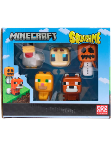 Комплект антистрес фигурки Minecraft Squishme S3, 5 бр. - Heathside - Heathside UK - Момиче, Момче - Just Toys - Minecraft - 754590834148