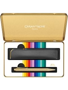 Комплект Caran d'Ache - химикалка Ecridor Sunlight и калъф - Caran d'Ache - Caran d'Ache - Жена, Мъж - Caran d'Ache - Ecridor - 7630002351034