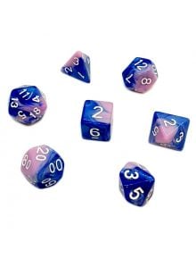 Комплект зарчета за настолна игра Dice4Friends: Dice Set - Pink Galaxy, 7 бр. - 1126291 - 1126290 - 798003859915