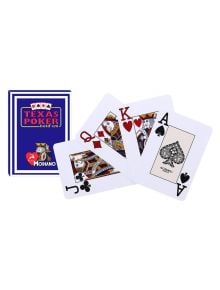 Покер карти Texas Poker 100% Plastic, син гръб - Modiano - Modiano - 8003080005455