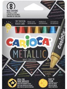 Комплект пастели Carioca, 8 цвята металик - Carioca - Carioca - Момиче, Момче - Carioca - Metallic - 8003511431631