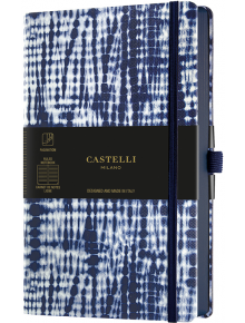 Бележник Castelli Shibori Jute, линирани, 13 х 21 см. - Castelli - Lediberg - Castelli - Shibori - 8051166571837