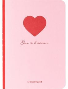 Тетрадка Legami - Heart, A6 - 1126874 - 1126873 - 1129388 - Legami - Extraordinary Stationery - 8053610783216