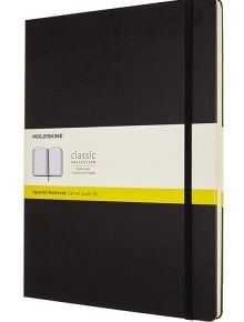 Черен тефтер Moleskine Classic Black A4 с твърди корици и листа на малки квадратчета - Moleskine - Moleskine - Moleskine - Classic - 8053853602756