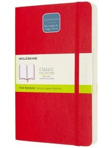 Класически тефтер Moleskine Expanded Red с меки корици и нелинирани страници - Moleskine - Moleskine - Moleskine - Classic - 8053853606228