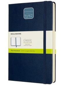 Класически тефтер Moleskine Expanded Sapphire Blue с твърди корици и нелинирани страници - Moleskine - Moleskine - Moleskine - Classic - 8053853606242