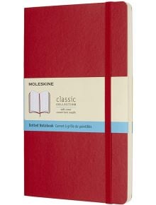 Класически червен тефтер Moleskine Scarlet Red с меки корици и страници на точки - Moleskine - Moleskine - Moleskine - Classic - 8055002854665