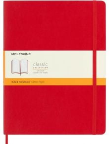 Голям червен тефтер Moleskine Classic Scarlet Red с меки корици и линирани страници - Moleskine - Moleskine - Moleskine - Classic - 8055002854672