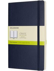 Класически тъмносин тефтер Moleskine Classic Sapphire Blue с меки корици и нелинирани страници - Moleskine - Moleskine - Moleskine - Classic - 8055002854757