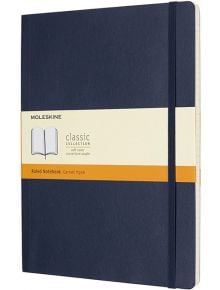 Голям син тефтер Moleskine Classic Sapphire Blue с меки корици и линирани страници - Moleskine - Moleskine - Moleskine - Classic - 8055002854771